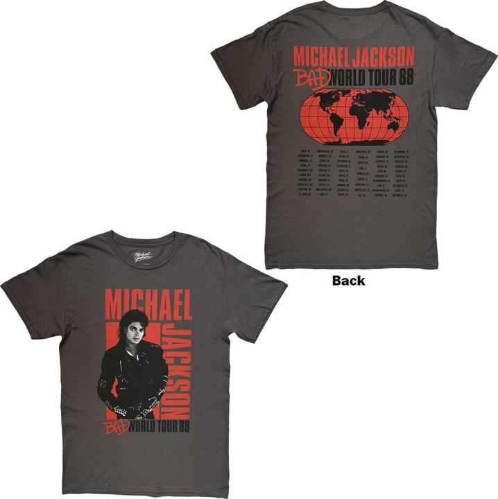 Produktbild Michael Jackson Bad World Tour 88 Back Print (M)