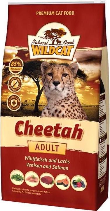 Immagine prodotto Wildcat Cibo secco per adulti Cheetah Venison and Salmon, 500 g (Adulto, 1 pz., 500 g)