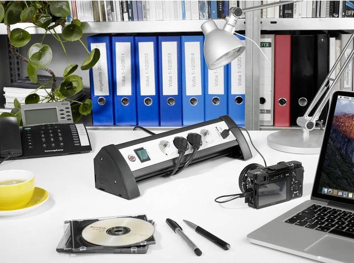 Actual product image Brennenstuhl Premium Office Line (6x, USB-A, 1.80 m)