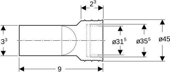 Produktbild Geberit Geruchsverschluss fr wasserlose Urinale 59571000 (Urinal-Siphon)