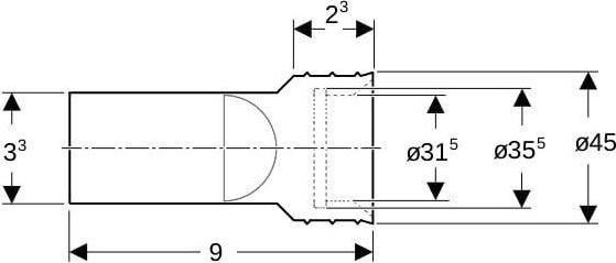 Actual product image Geberit Trap for waterless urinals 59571000 (Urinal siphon)