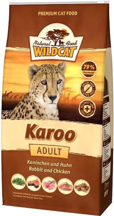 Wildcat Trockenfutter Adult Karoo Kaninchen und Huhn 500 g (Adult, 1 Stk., 500 g)