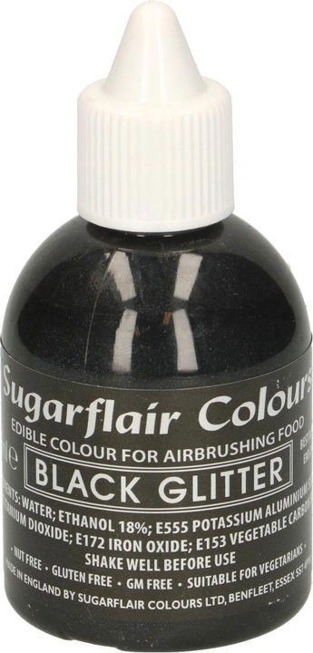 Produktbild Sugarflair Airbrush-Farbe - Glänzendes Schwarz