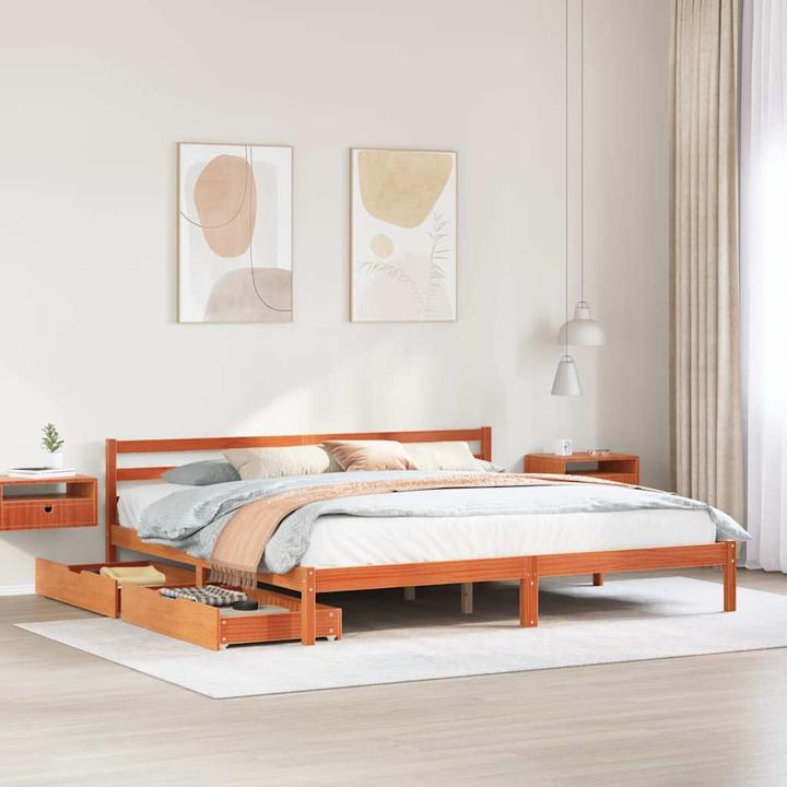 Actual product image vidaXL Bed without mattress 200x200 (200 x 200 cm)