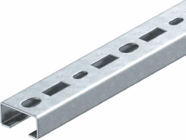 Actual product image OBO Bettermann Perforated profile rail, slot width 17mm 1104500