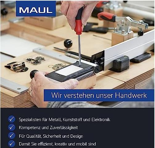 Actual product image Maul Clipboard MAULpoly A4 black foil cover (23 x 1.30 cm)