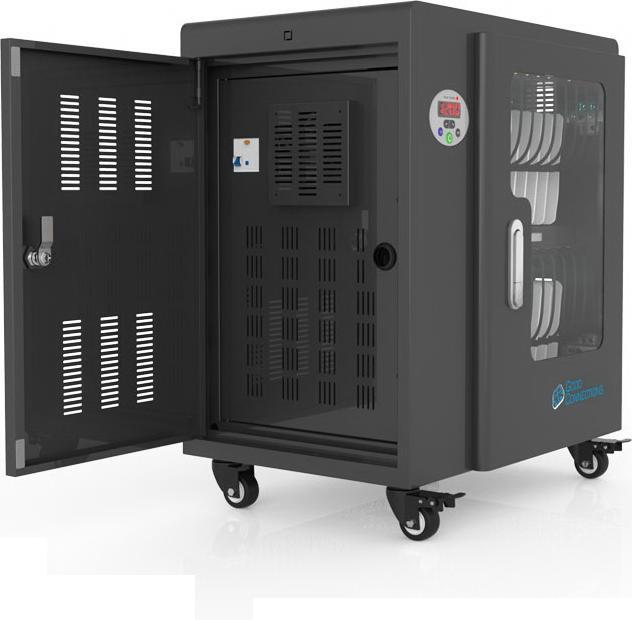 Good Connections PCT01-A20S - Tablet charging trolley for up to 20 devices, UV-C disinfection, Smart Control, black