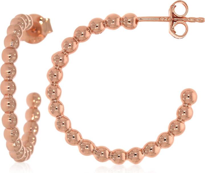 Immagine prodotto Xen Orecchini a pallina placcati oro rosa (Argento 925)