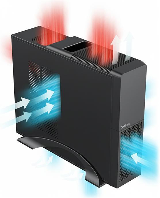 Actual product image CoolBox PC micro ATX T313 Slim (mATX, Mini-ITX)