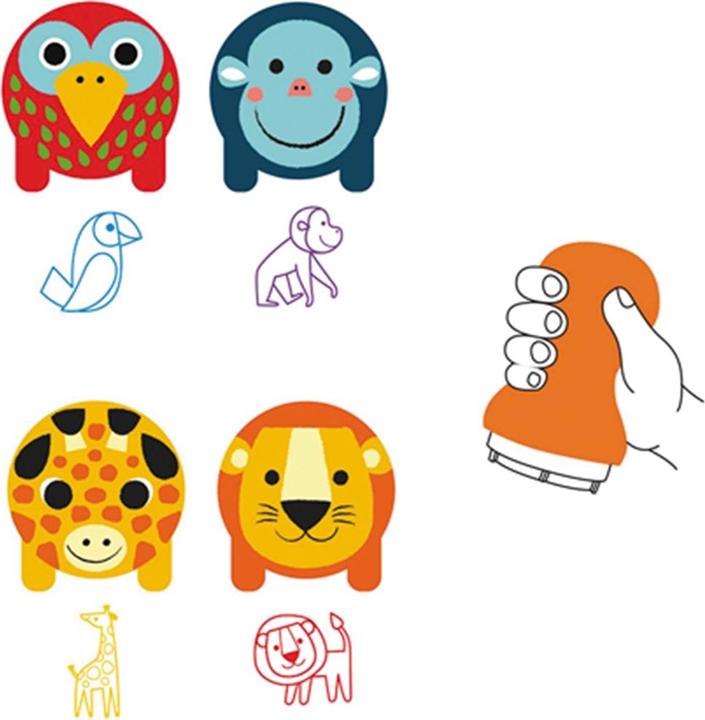 Image du produit Djeco Tampon encreur pour jeunes enfants Animaux de la savane