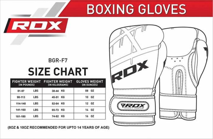Actual product image Rdx F7 Ego Boxing Gloves (10 OZ, 10)