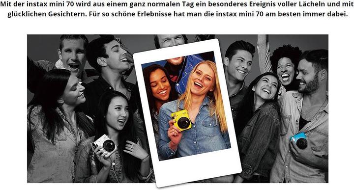 Actual product image Fujifilm Instax Mini 70
