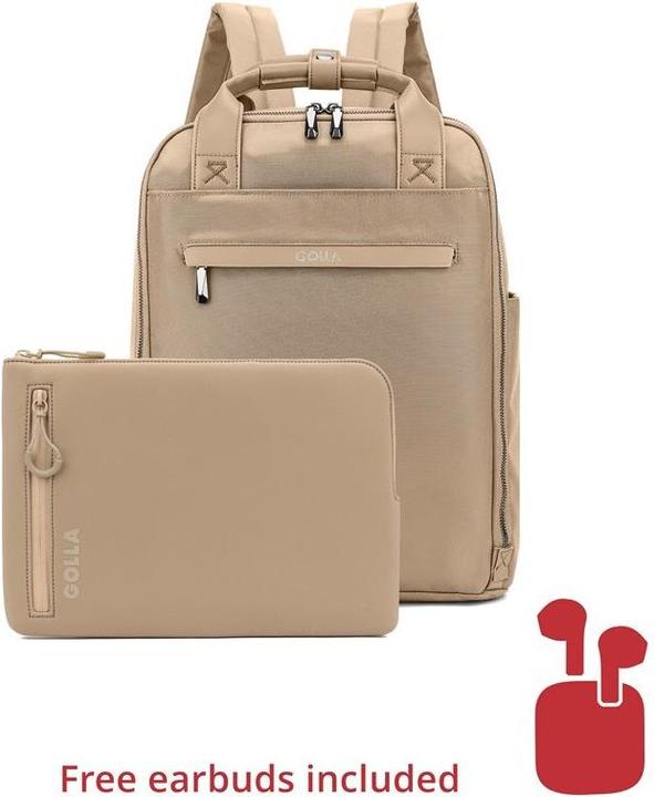 Immagine prodotto Golla Set di zaino e custodia per laptop da 14 pollici, Caffè