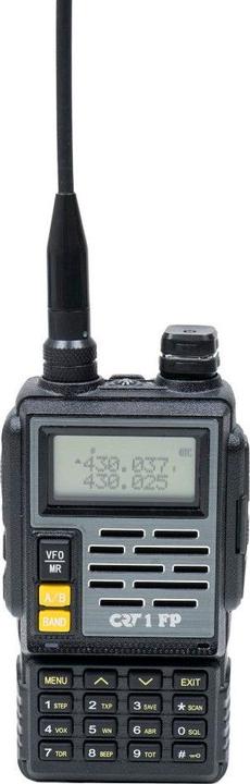 Image du produit CRT Alpha Radio portable VHF/UHF CRT FP00 bi-bande 136-174 et 400-440 MHz couleur noire, VOX, 128 canaux, Sc
