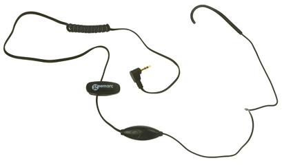 Geemarc CLHOOK1 Telephone Ear Free Headset Wired Mono Black Volume Control, Microphone St (Cable)