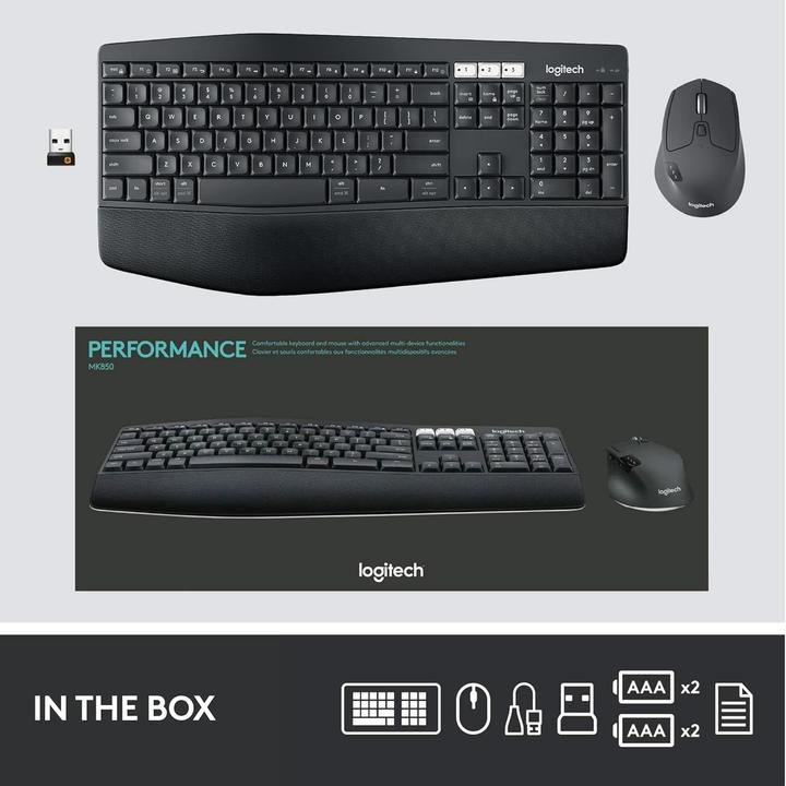 Produktbild Logitech MK850 (Englisch International, Kabellos)