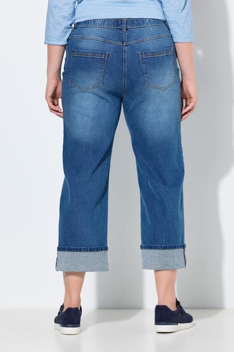 Immagine prodotto Ulla Popken Jeans modello Mary con taglio della gamba ampio e dritto e risvolti (48)