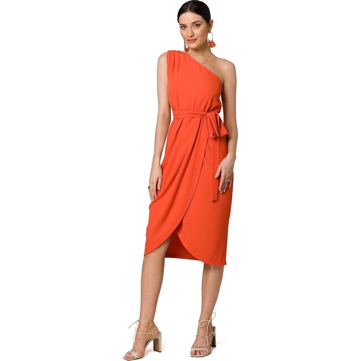 Makover, Damen, Kleider, Cocktail dress, Orange, (S)