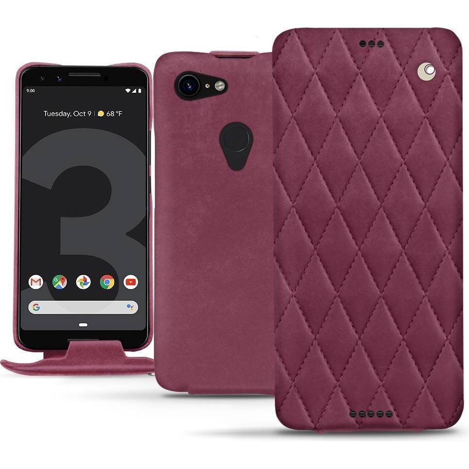Noreve Lederschutzhülle vertikal (Google Pixel 3 XL), Smartphone Hülle, Violett