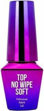 TOP No Wipe Soft Nail Polish Coat Clear 10g MollyLa (Top Coat)