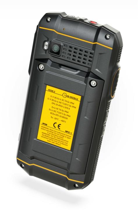 Actual product image I.safe Mobile IS530.2 Ex-protected smartphone Ex Zone 2, 22 11.4 cm (4.5 inch) (64 GB, Black, 4.50", Dual SIM, 4G)