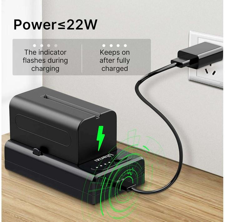 Produktbild Ulanzi Ladegerät NP-F01 (Kamera Akku Ladegerät)