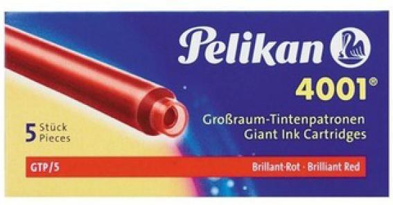 Actual product image Pelikan Large capacity cartridge 4001 GTP/5 (Red, 5 pcs.)