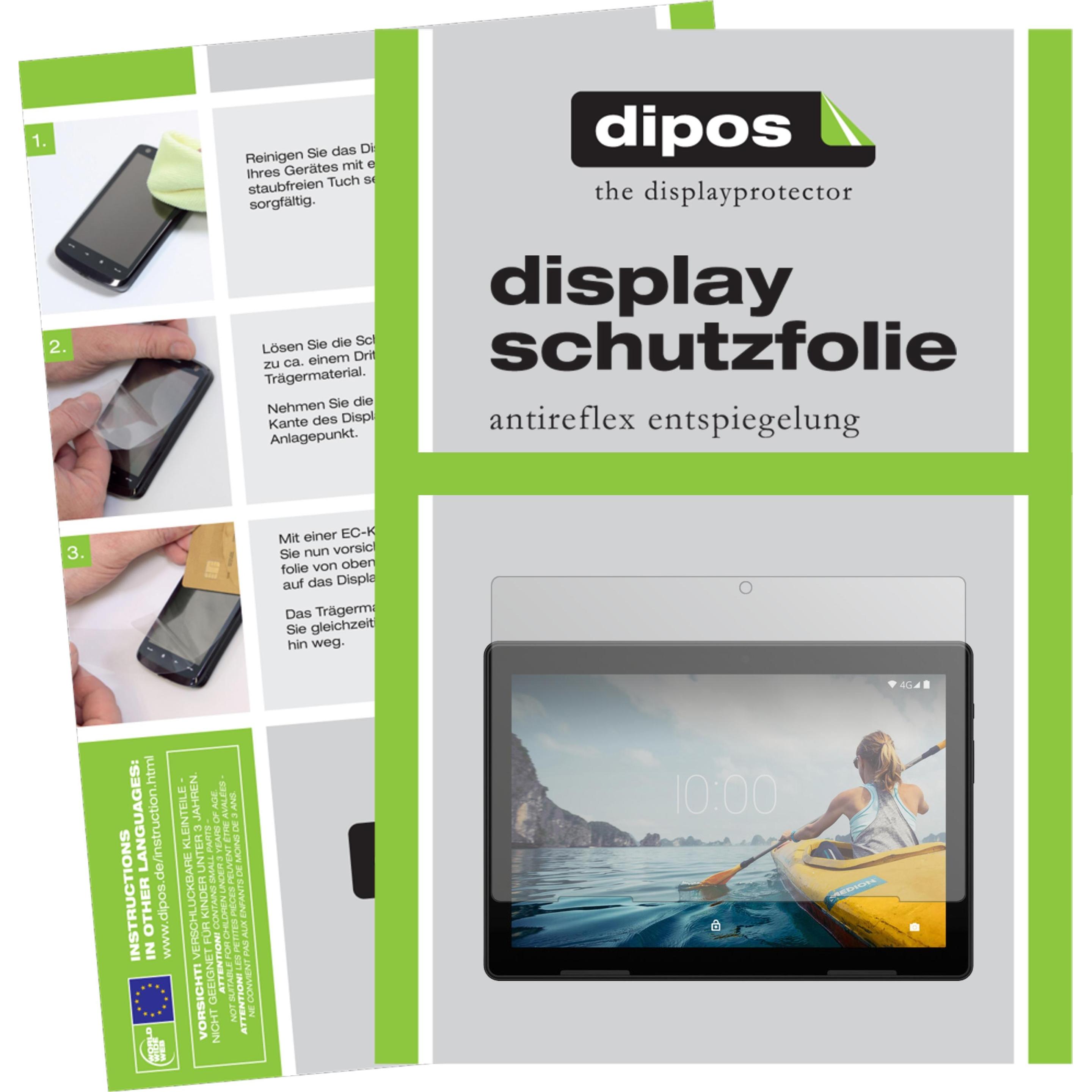 Dipos Displayschutzfolie Antireflex (2 Stück, Lifetab E10714), Tablet Schutzfolie