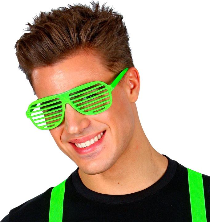 Produktbild Widmann 80er Jahre - Atzenbrille Neon