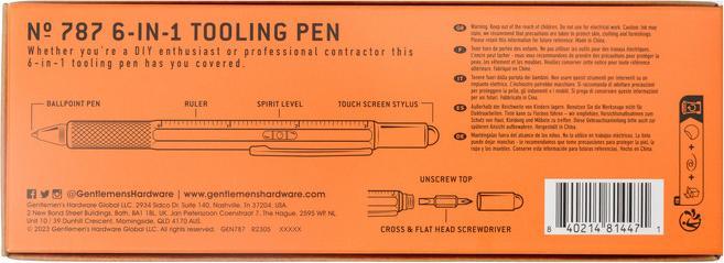 Produktbild Gentlemen's Hardware Werkzeugstift 6in1 Multi-Tool (6 Funktionen)