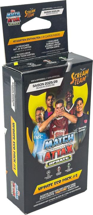 Produktbild Topps Match Attax UEFA CL 2025/26 ECO Pack UPD #1 (Booster Pack)