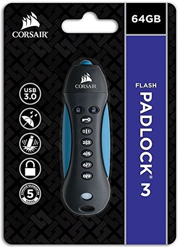 Produktbild Corsair Padlock 3 Secure (64 GB, USB-A, USB 3.0)