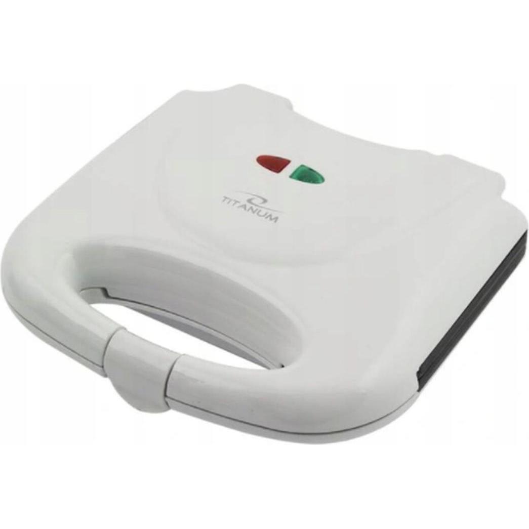 Titanum Bianco Tkt001w Tostapane A Sandwich, Griglia A Contatto,