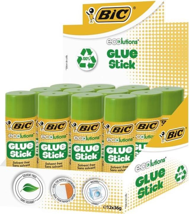 Productafbeelding Bic ECO GLUSTIC 21 gr, Zakje 12 stuks 9192541