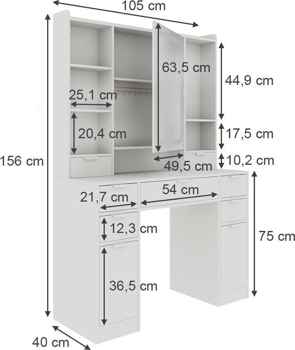 Image du produit Vicco Solea (105 x 40 x 156 cm)