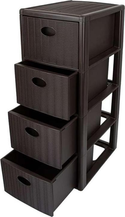 Produktbild Kerbl Stefanplast 4 Schubladen Kommode Slim Elegance (40 x 30 x 80 cm)