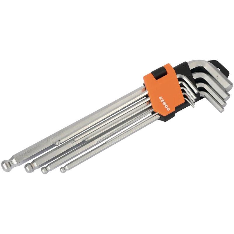 Kendo, Sechskantschlüssel, Sechskant-Winkelstiftschlüsselsatz mit Kugelkopf