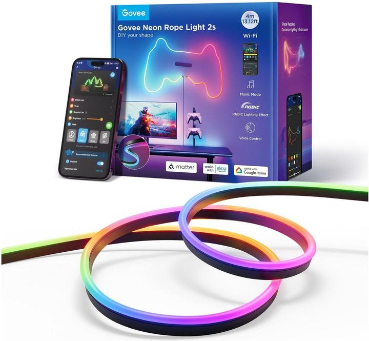 Produktbild Govee LED Stripe Neon (RGBIC, 400 cm, Indoor, Outdoor)