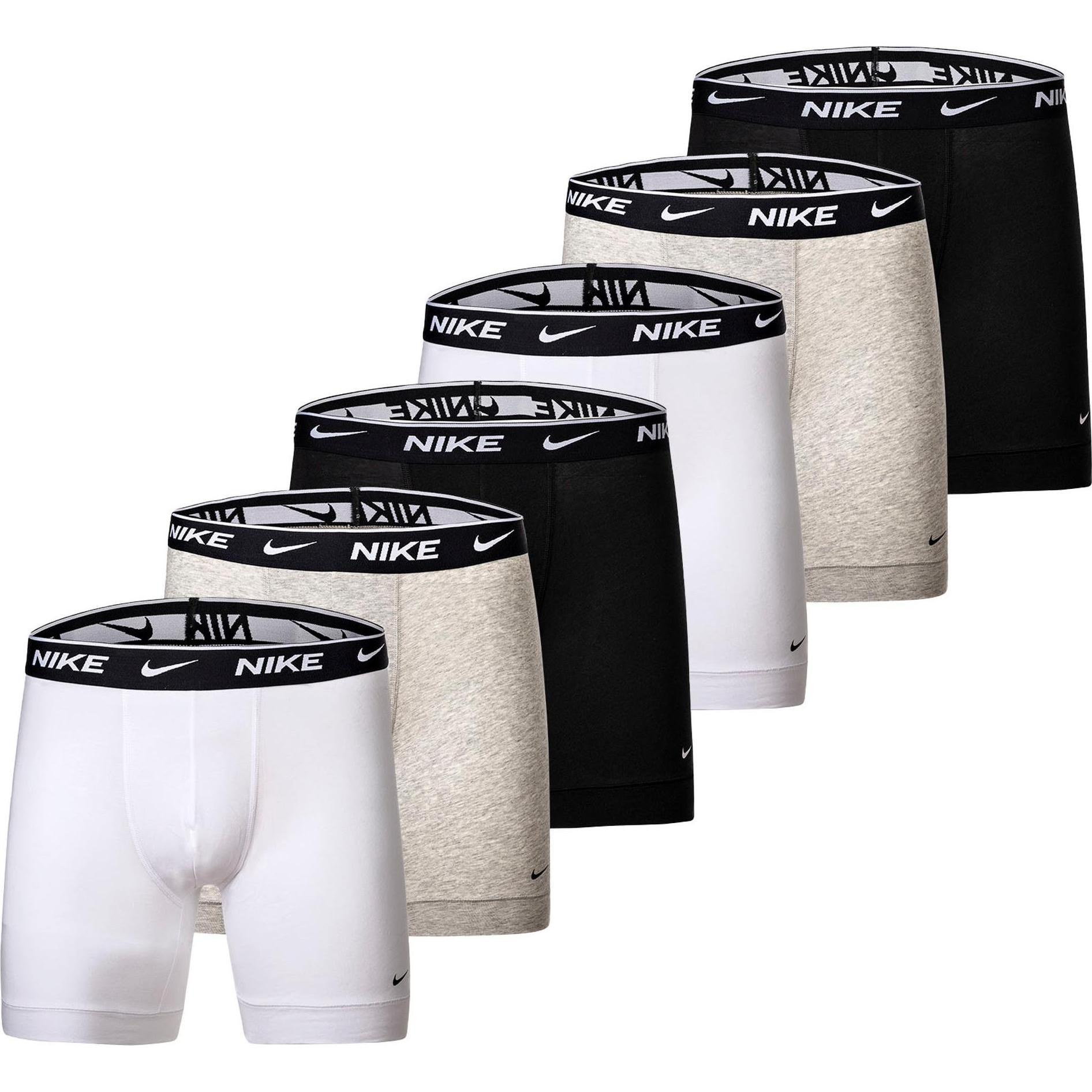Nike, Herren, Unterhosen, Boxershort Casual Figurbetont, Mehrfarbig, (L, 6er Pack)