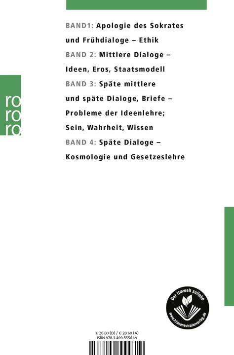 Produktbild Sämtliche Werke 1 (Deutsch, Platon, 1993)