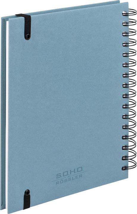 Actual product image Rössler Spiral notebook Soho denim (A5, Plain, Hardcover)