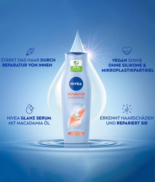 Immagine prodotto NIVEA shampoo riparatore e cura mirata pH-ottimale (250 ml)