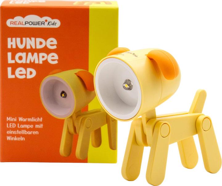 Produktbild RealPower LED-Tier Taschenlampe Yellow dog (6.40 cm)