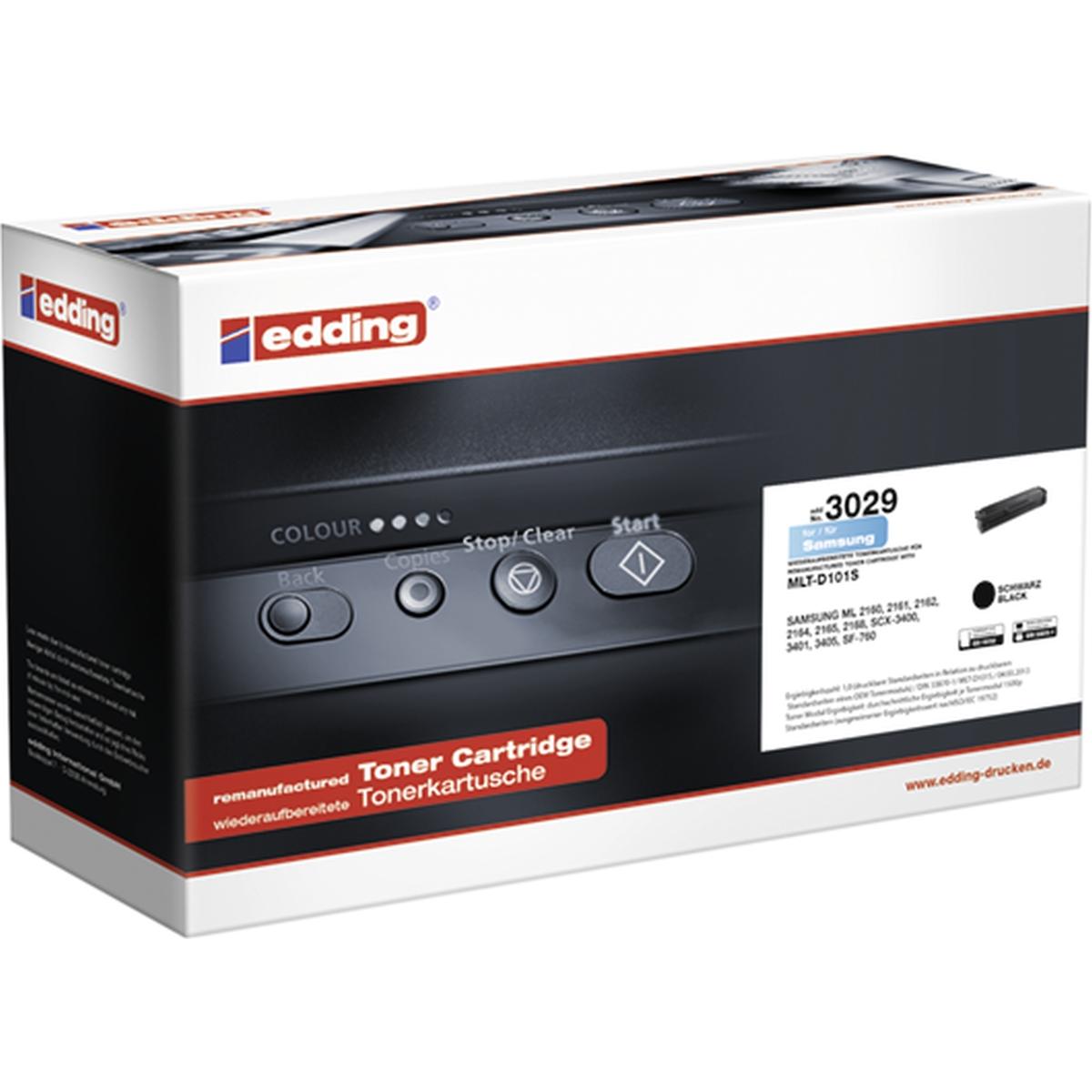 Edding, Toner, EDD-3029 - 1500 Seiten - Schwarz - 1 Stück(e) (BK)