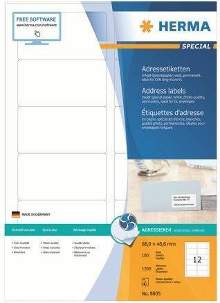 Produktbild HERMA Inkjet Etiketten A4
