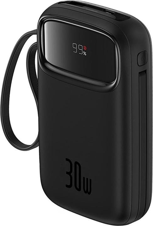 Actual product image Baseus Powerbank QPow 2 10000mAh 30W 2xUSB-C (black) (10000 mAh, 30 W, 37 Wh)