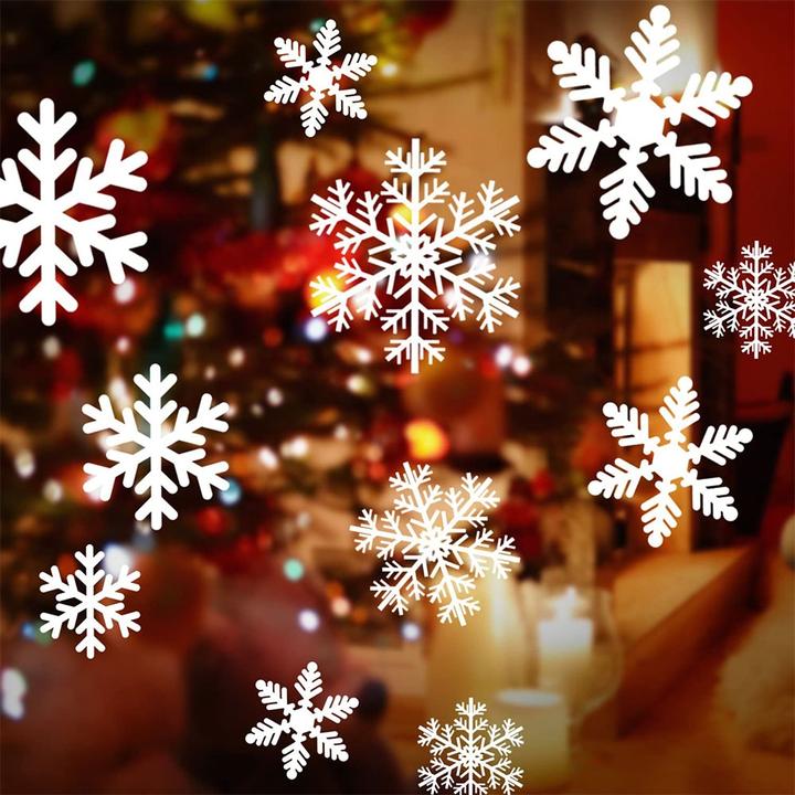 Image du produit Esmée Flocons de neige autocollants de fenêtre Décoration de Noël