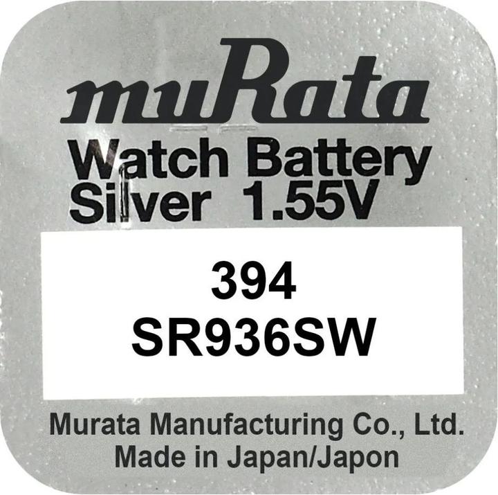 Actual product image Murata Button cell silver oxide n 394 (10 pcs., 70 mAh)