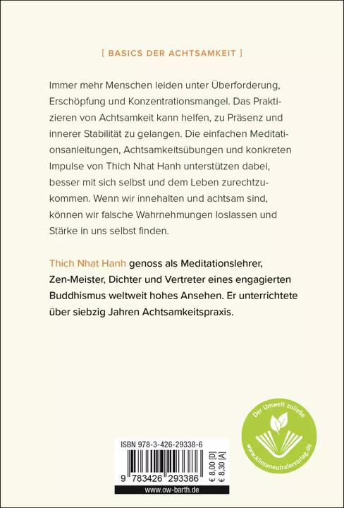 Actual product image Einfach präsent (German, Thich Nhat Hanh, Ursula Richard, 2023)