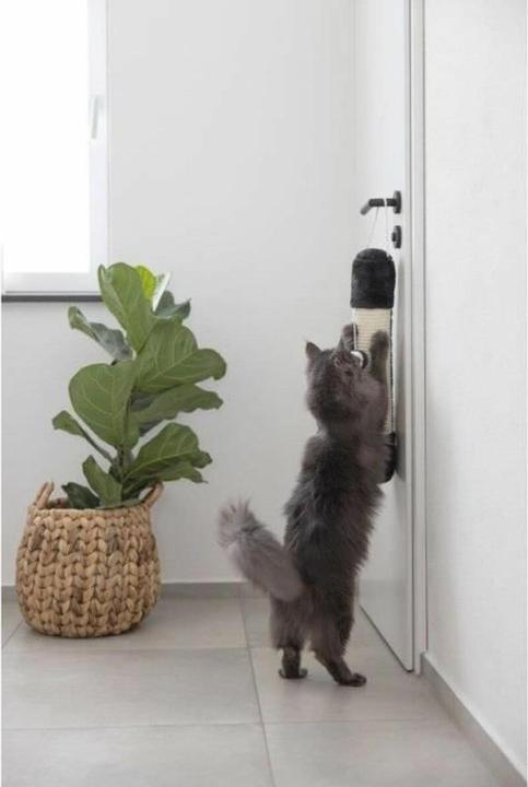 Image du produit Kerbl Colonne de sisal Soft, Ø 10cm, longueur 54 cm,blanc/noir (Blanc, Noir)